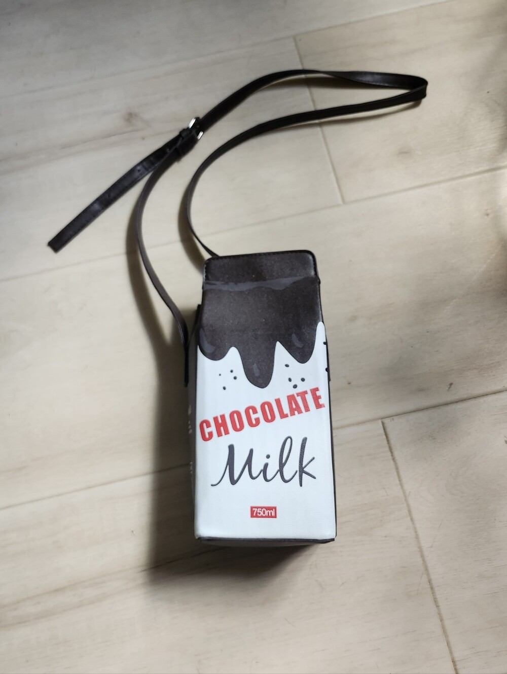 Chocolate Milk Carton Crossbody Bag